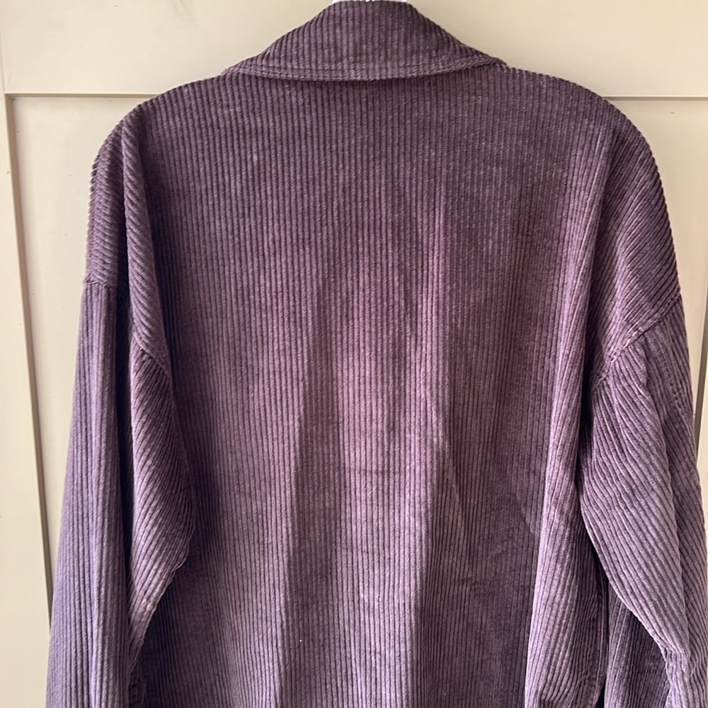 Aritzia the Group by Babaton Sz S Graydon Shirt Corduroy Rich Mocha Brown - Picture 9 of 12